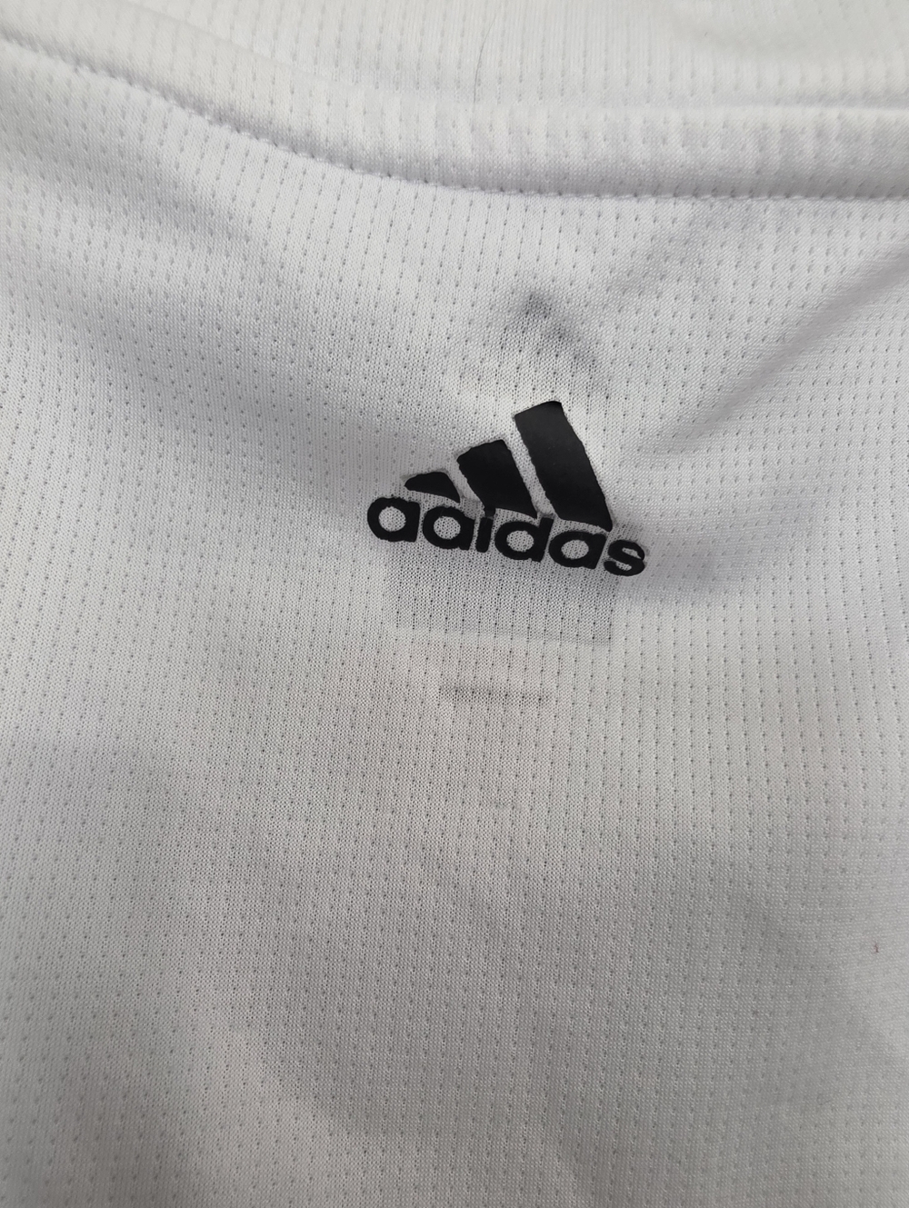 adidas White Tank Top with Black Logo - Picture 5 of 7